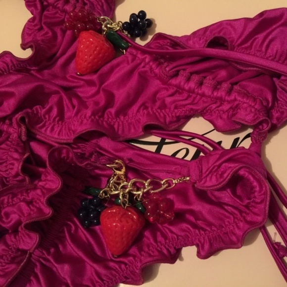 NWT Agent Provocateur Fuchsia Berry Swimsuit 3 - Picture 5 of 5